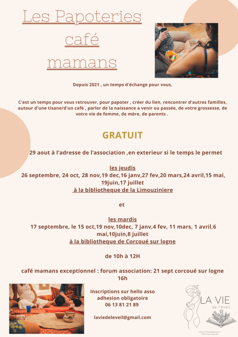 Copie de Entre mamansfutures mamans avec vos enfants venez vous retrouver pour papoter creer du lien rencontrer dautres familles anime par lassociation leveil et la vie accompagnement per 6 1 768x1086